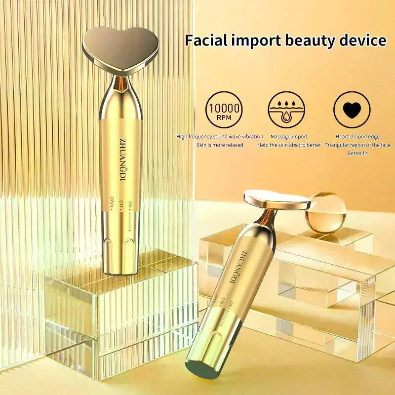 Face Lifting Anti Wrinkle Facial Eye Massage With Face Cream Introducer Skin Rejuvenation