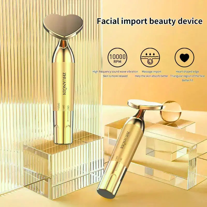 Face Lifting Anti Wrinkle Facial Eye Massage With Face Cream Introducer Skin Rejuvenation